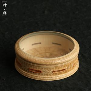 精工名家小譚海派象嵌竹釘老玉竹大万体竹製金種竹蛉大黄蛉鳴虫箱