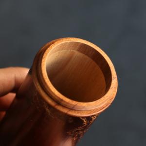 彫り真宗広西老炭竹茶葉缶文玩コレクション竹彫茶...の詳細画像4