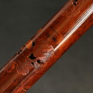 彫り天然真宗広西百年香薫筒透かし彫り竹彫り蓮の...の詳細画像3