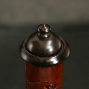 彫り天然真宗広西百年香薫筒透かし彫り竹彫り蓮の...の詳細画像4