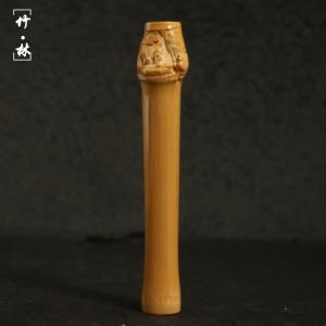 李小双手作業浅浮彫異形ソリッド竹手把手件竹彫り玉竹把手遊び