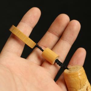 名家李小双純の手作業浅浮彫ソリッド老玉竹手提げ...の詳細画像4