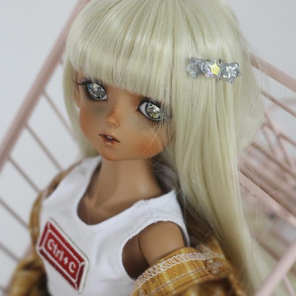 BJDドールヘアピン1/3分1/6分ワレーザー星空グラデーションヘアアクセドールミニヘアピン