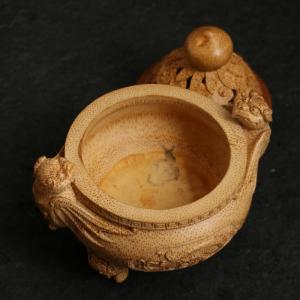 の名家、張念超純の手作り精工満彫老竹根コウモリ...の詳細画像5