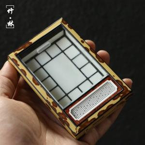 作り精工制作天然梅妃竹黄蛉鳴虫箱音響斑竹金鐘竹蛉箱の詳細画像1