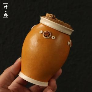 の逸品の名家、張念超純さんが手作りのヒョウタンキリギリス缶手彫りマントルマントルを缶と呼ぶ