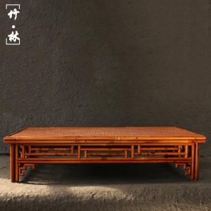 浙工作り天然紅湘妃竹小茶卓茶器収納台置き台テーブル