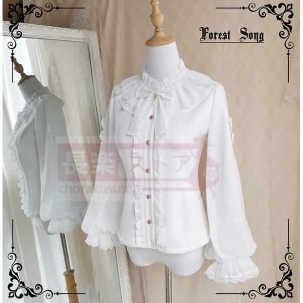 カスタマイズ【Forest Song】現品-スエード厚手版-薔薇便箋シャツ-秋冬ロリータ