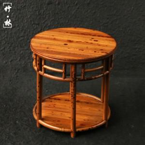 浙工師傅作り天然紅湘妃竹円形蘭棚棚棚竹棚石棚