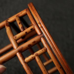 浙工師傅作り天然紅湘妃竹円形蘭棚棚棚竹棚石棚の詳細画像3