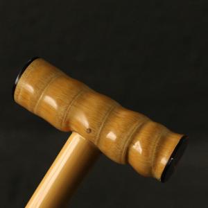 磨き天然異形ソリッド竹杖竹彫刻羅漢竹ハンドル竹杖の詳細画像2