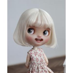 【カチ星】bjd 3分高温シルクウィッグアイシー偽毛ボブ妹頭