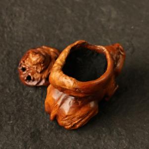 作り精巧彫刻「貔貅」竜眼木香香炉木彫香道香炉台座の詳細画像4