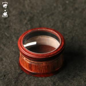 逸品上海の名家曹旭昇作り海派精工海南黄花梨万体鳴虫箱竹蛉虫具