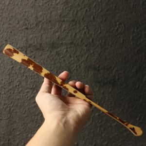 浙派精工手作天然老越湘妃竹扇文玩竹折扇骨95寸の詳細画像5