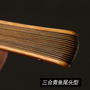 浙派の名家王偉純が三合青魚尾頭型老玉竹折扇竹扇扇扇骨を手作り
