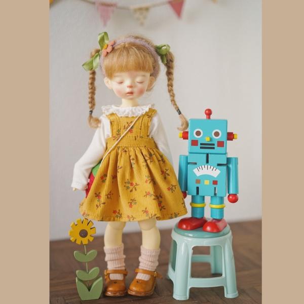 秋の新作bjd 1/6点ドール衣類アクセサリーレースダウンコーデュロイストラップスカート