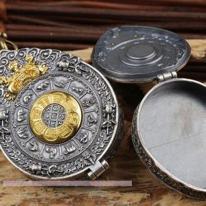 高級九宮八卦ガウケースペンダント純銀男女タイプ...の詳細画像3