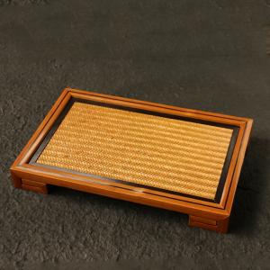 浙工師傅作り精工製老玉竹畳面竹茶台茶器並べ台乾泡台の詳細画像1