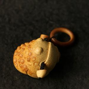 の名家劉暁天純が三足の金蟾の手で彫刻した「地包...の詳細画像5