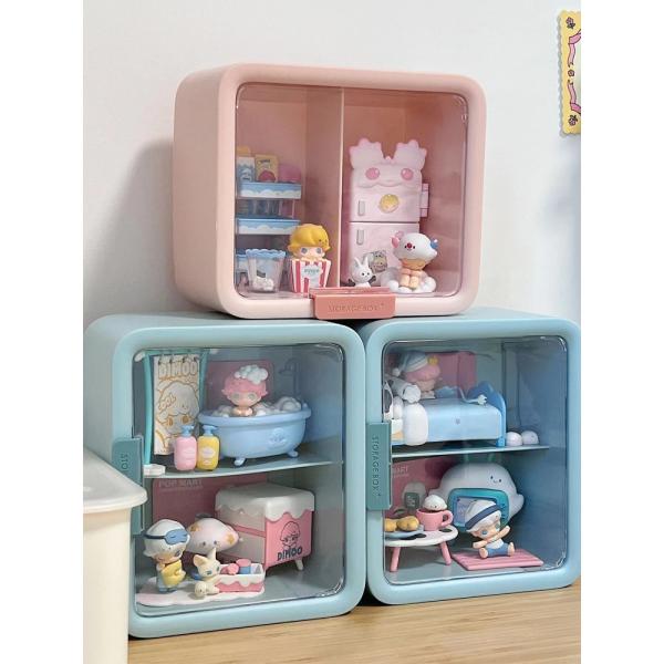 ブラインドケース収納展示棚dimooオタクシーン陳列単一透明フィギュアフィギュアフィギュアケース防塵...