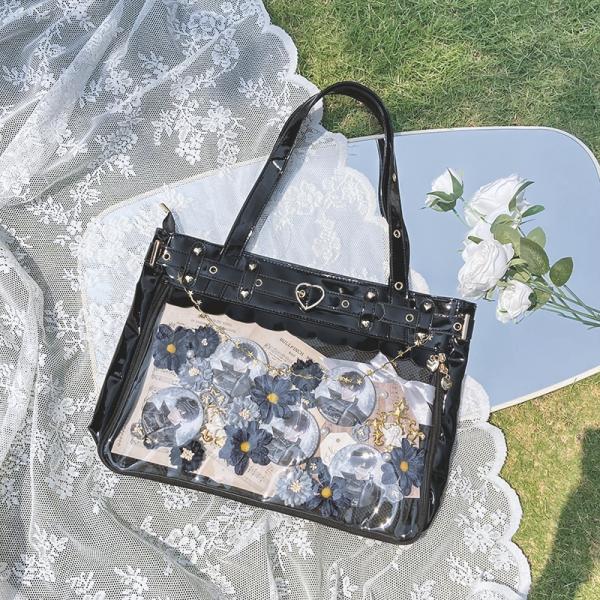 オリジナル痛バッグ【フレイア】サブカルパンクゴスロリギャルの透明感あふれる日常ワンショルダーガール