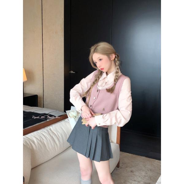 cskキューピッドマルトース秋のレトロコーデニット女多色学院風ベストベストベストベストベストベストベ...