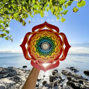 クンダリニ高周波画禅意掛画ヨガom神聖幾何瞑想...の詳細画像2