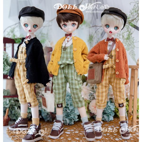 秋の森[ブルームーンのドールハウス]msd mdd 4分bjdサイズどちらもスーツ+セーター+リュッ...