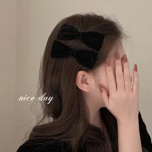 ナイスおすすめ~ベルベットリボンヘアアクセクリ...の詳細画像1