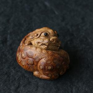 の名家劉衛強純の手作り竹根彫り「貔貅」の取っ手...の詳細画像2