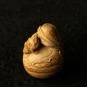 三舎作り竹根彫?貅銭袋手提げ品招財進宝プレゼント