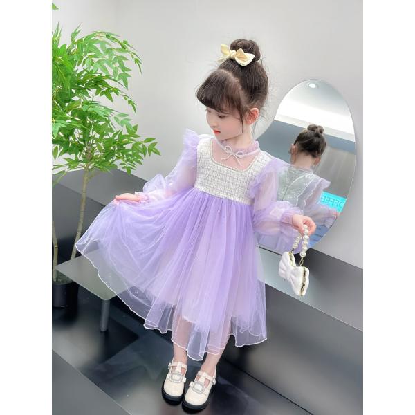 女の子ワンピース新作春の新作洋風子供スカート子供の赤ちゃんの香風姫スカート