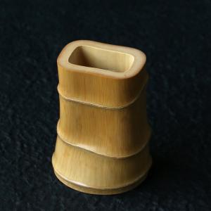 作り天然異形多節老玉竹筆筒竹彫刻茶器収納筒