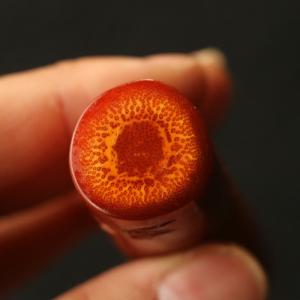 の名家向平作業浅浮彫山水玉化赤潤中実手提げ竹遊びの詳細画像5