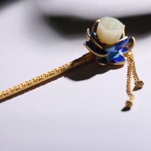 芳華純銀髪アクセサリーヘアアクセ和田玉仙女超仙...の詳細画像2