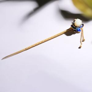 芳華純銀髪アクセサリーヘアアクセ和田玉仙女超仙...の詳細画像3