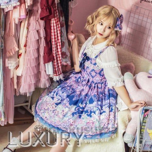 【一部即納】ロリータ服 Milu Forest イースターラビットジャンパースカート ジャンスカのみ...