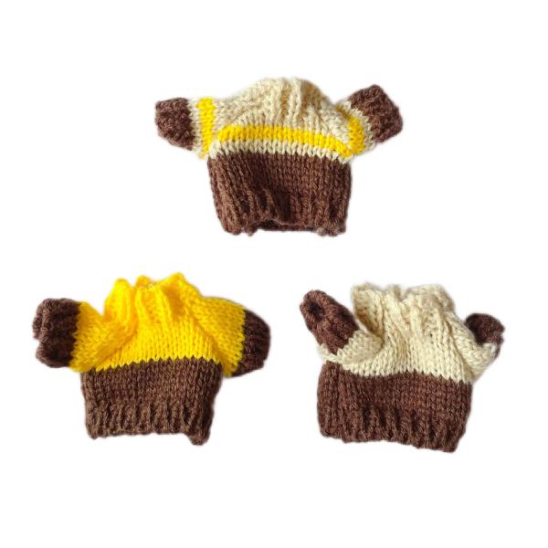 10cmぬいぐるみ用 着せ替え服 ぬい服 コスチューム ちびぬい autumn セーター  3色