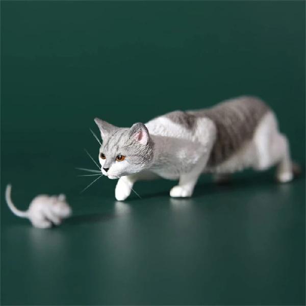 1/6 サイズ家猫 可愛い ペット 動物 リアル フィギュア PVC プラモデル プレミアム