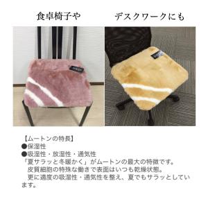 ムートン 短毛 裏付き 車用ムートンシート 上...の詳細画像5