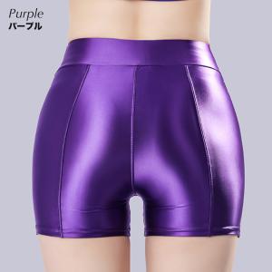 肌に吸い付く 密着パンツ スパッツ ナイロン ...の詳細画像3