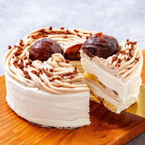 誕生日ケーキ モンブラン ミルクレープ 4号