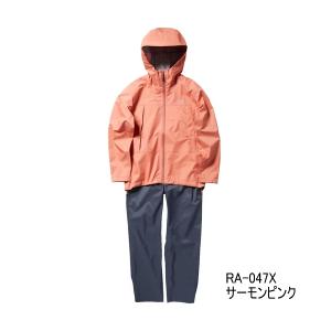 ≪24年3月新商品！≫ シマノ 3レイヤー レインスーツ RA-047X サーモンピンク XLサイズの商品画像