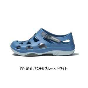 （特価） （26年3月新商品） シマノ イヴェアー マリンフィッシングシューズ FS-091I パステルブルー×ホワイト 24.0cm爆買