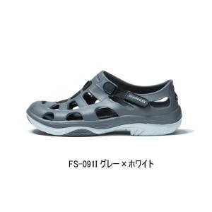 （特価） （26年3月新商品） シマノ イヴェアー マリンフィッシングシューズ FS-091I グレー×ホワイト 24.0cm爆買