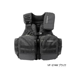 新品 SHIMANO アクト ゲームベスト VF-274W ブラック Lサイズ シマノ アクトゲームベスト VF-274W ブラック Lサイズ / 救命具
