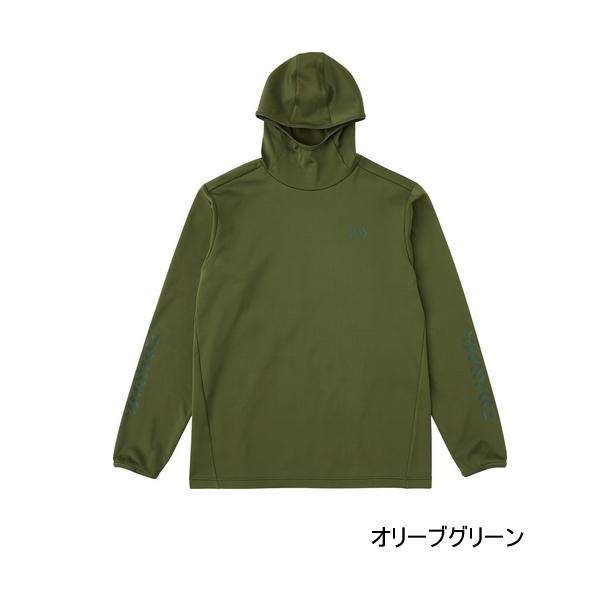 （25年9月新商品） ダイワ ストレッチシャツフーディー DE-9225 オリーブグリーン Lサイズ