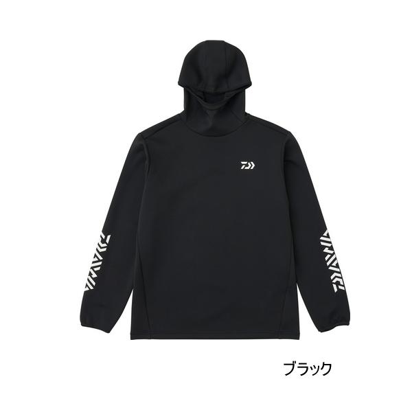 （25年9月新商品） ダイワ ストレッチシャツフーディー DE-9225 ブラック Lサイズ