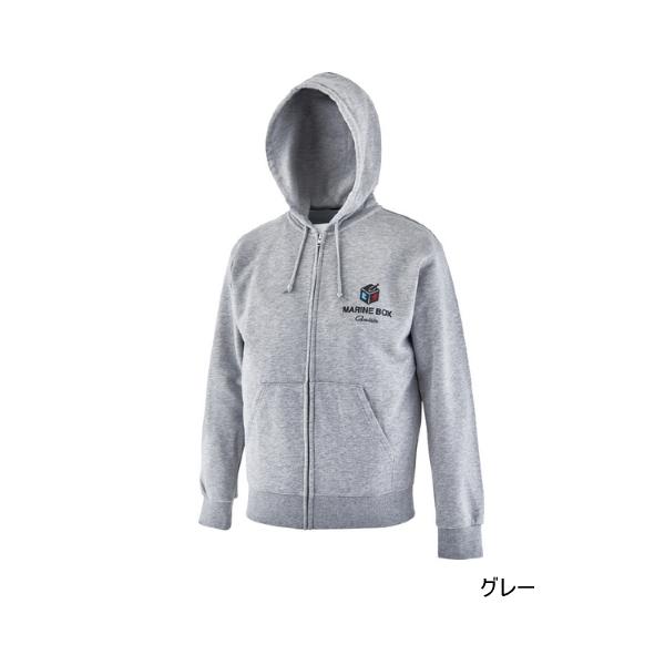 （24年9月新商品） がまかつ マリンボックス スウェットパーカー GM-3761 グレー Lサイズ